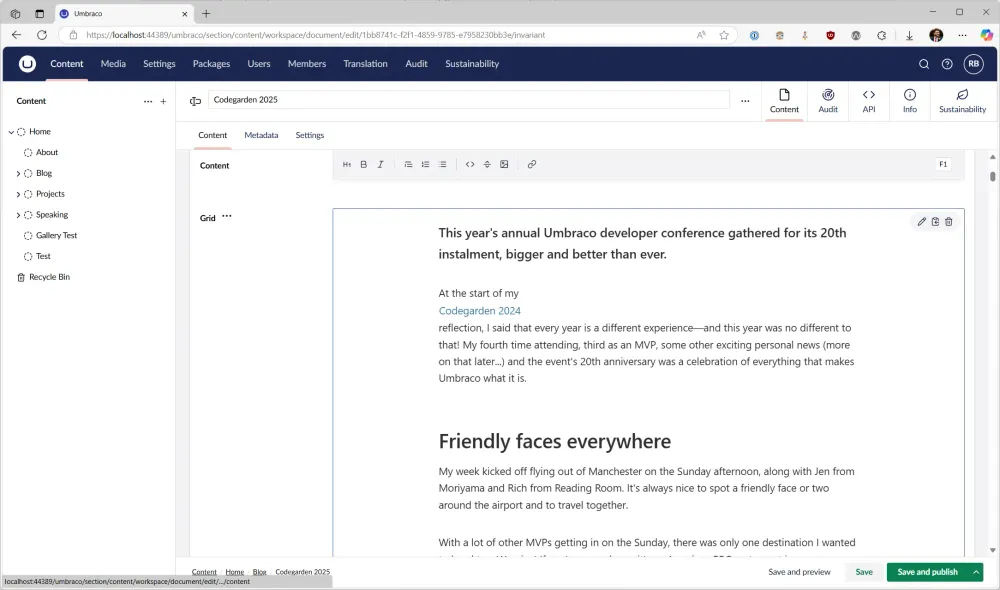 BlockPreview in use on my own Umbraco Cloud site, with only system fonts in use.